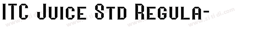 ITC Juice Std Regula字体转换